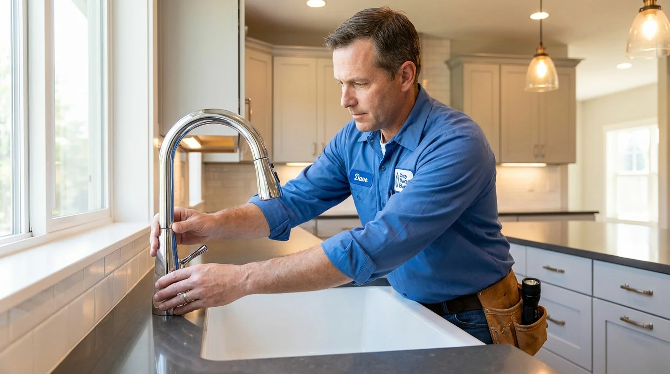 Kitchen faucet installation by Johns Plumbing LLC in Eads