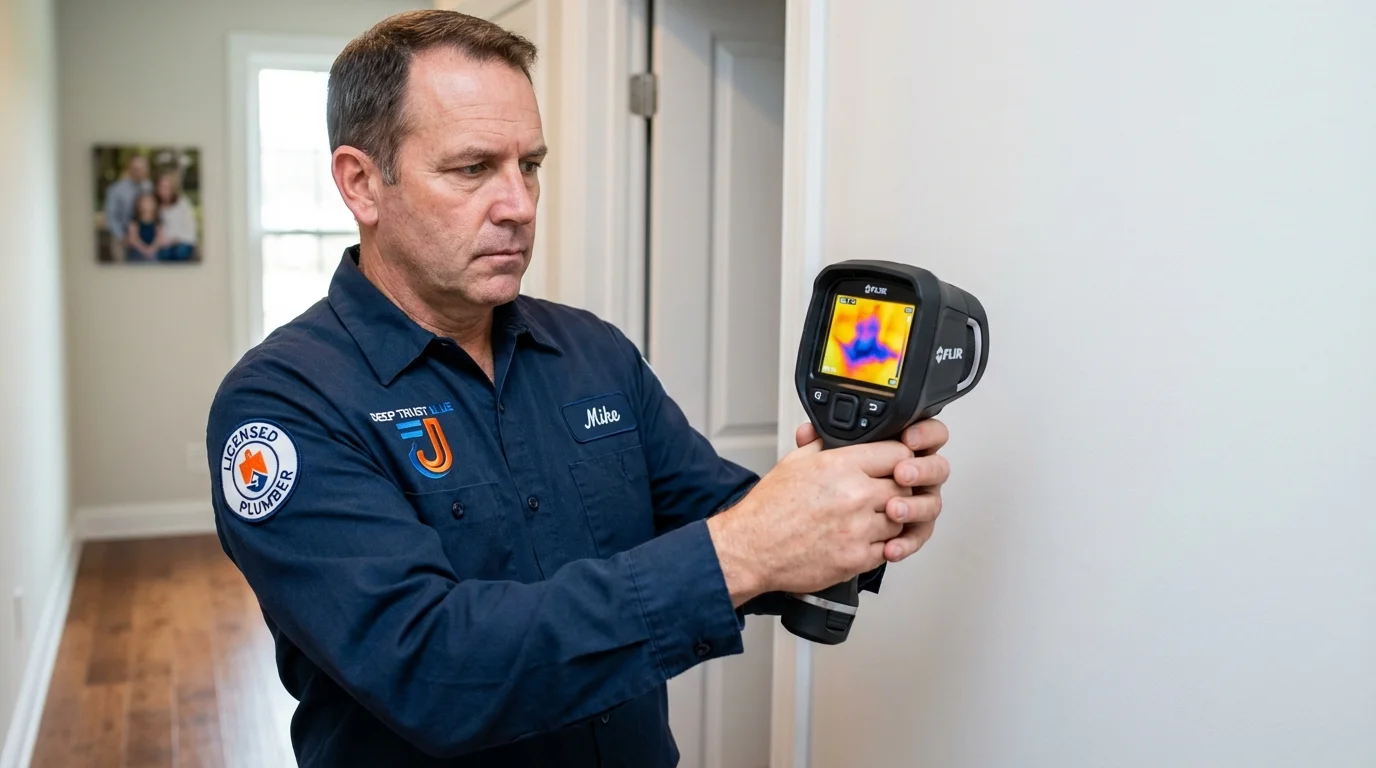 Thermal imaging leak detection by Johns Plumbing LLC in Eads
